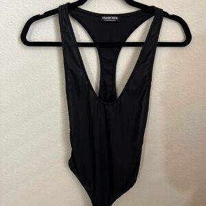 Fashion Nova Black Sleeveless Bodysuit